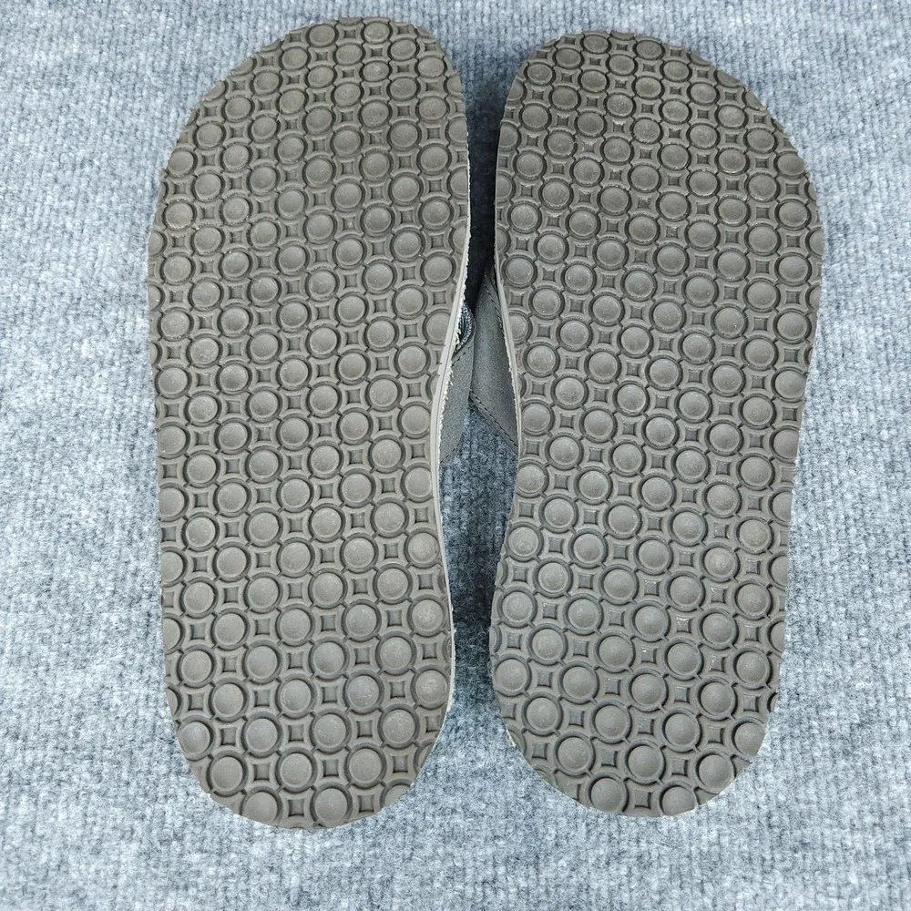 Teva Flip Flop Sandals Mens Size 11 Gray Blue Canvas Slip On Comfort Beach Shoes
